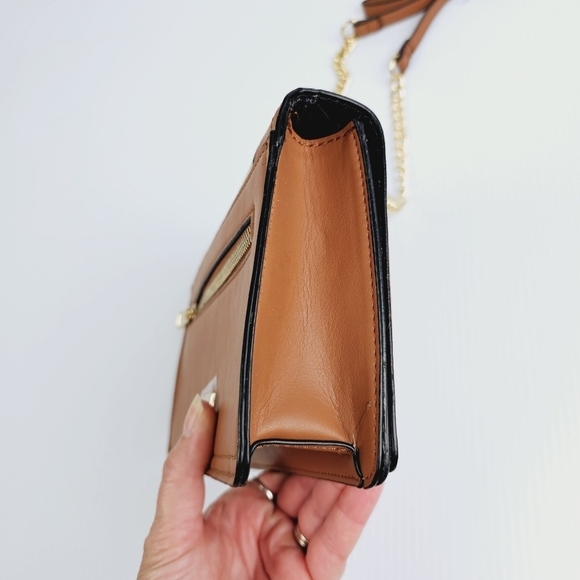 Aldo Snake Print Striped Gold Hardware Crossbody Purse NWT - Picture 14 of 15